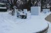 Snow Monoliths at Owatonna Central Park from local radio station websites