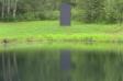 Pond Black Monolith 3 Center Across Pond Monolith 4