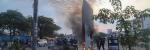 Residents set fire to the mysterious monolith that appeared in Kinshasa, Democratic Republic of Congo February 17, 2021. REUTERS/Kenni Katombe  Residents set fire to the mysterious monolith that appeared in Kinshasa, Democratic Republic of Congo February 17, 2021. REUTERS/Kenni Katombe