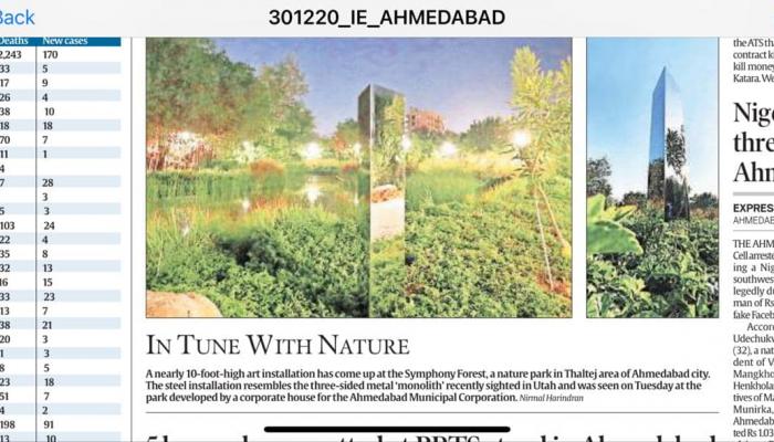 Ahmedabad, India. In tune with nature.