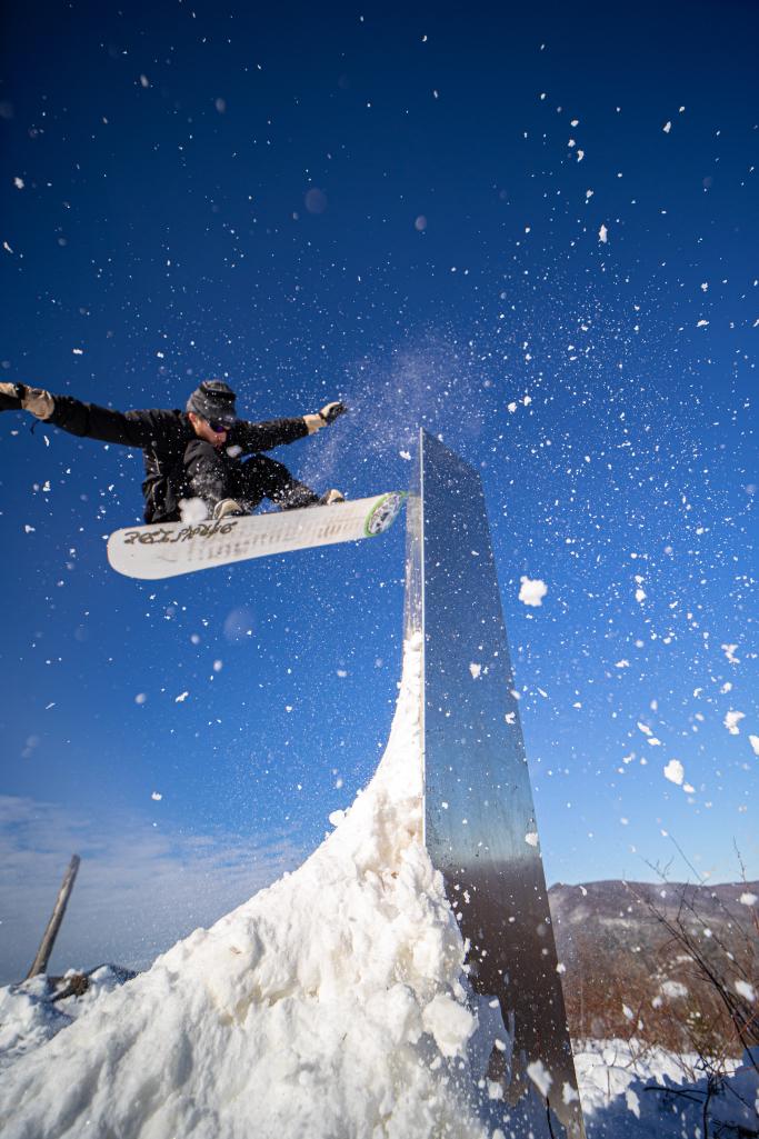 An action photo of Mike Garceau   Photo: Devon Gulick