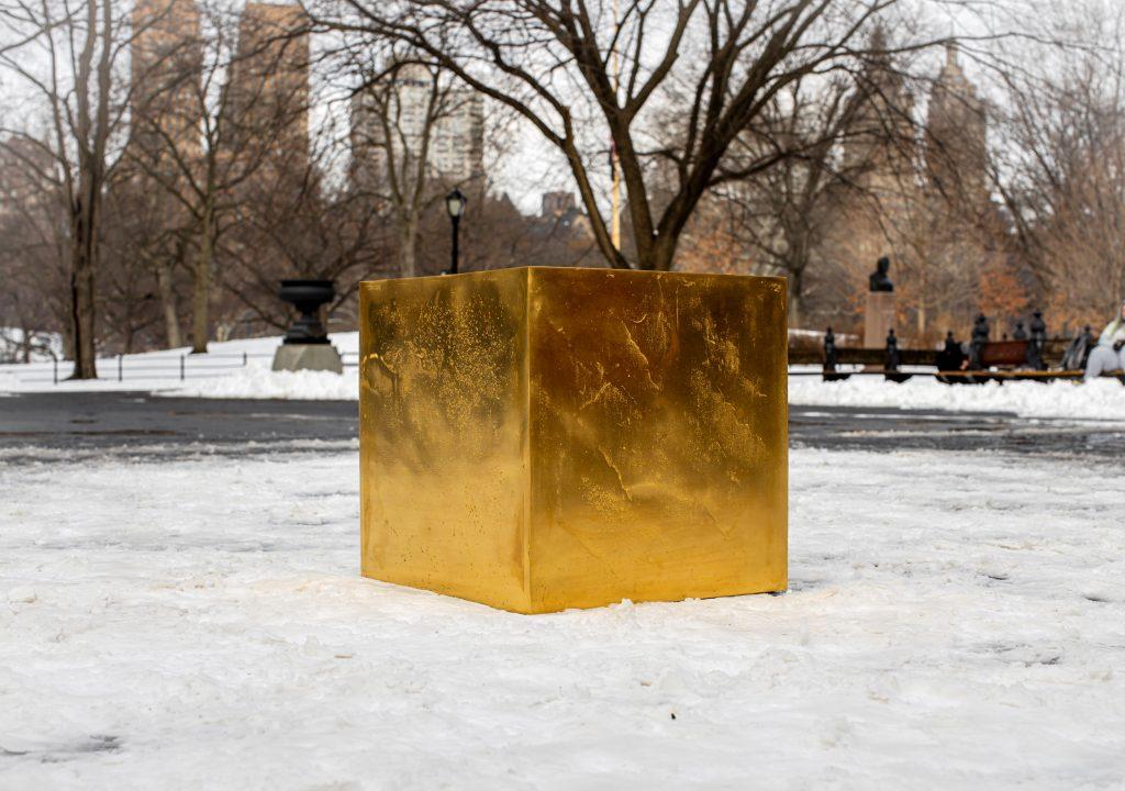 Central Park Gold Monolith