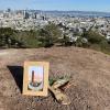 The memorial at the site of the gingerbread monolith.  Photo: J. D. Morris / @thejdmorris