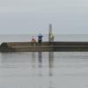 PHOTO BY JACK BOLAND /Toronto Sun/Postmedia Network. A second monolith is seen on a narrow breakwall on the water off the shores of Sir Casimir Gzowski Park in the city’s west end on Saturday, Jan. 2, 2021. 